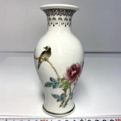 中国清時代　粉彩花鳥図花瓶　高さ35㎝　東Y7-0421②トヒコ 中国粉彩花鸟纹花瓶// 景德镇- 乾隆款- 20 世纪– Diddenantiques