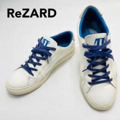 ReZARD スニーカー レースアップ ローカット 41 ホワイト メンズ