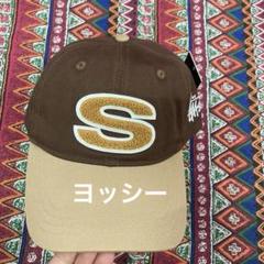 stussy 刺繍のSロゴ ベースボールキャップ 青 stussy sロゴ キャップ 刺繍ロゴ ベースボールキャップ ネイビー