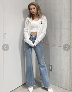 GYDA Ｈ/Ｗ SOFTフレアワイドデニムパンツ xs GYDA H/W SOFTフレアワイドデニムパンツ（アイスブルー