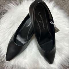 新品未使用　Romeo Valentino 22.5㎝ EEEパンプス　黒