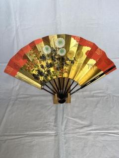 金地に秋草手描き仕舞扇♢特注品 金地に秋草手描き仕舞扇♢特注品