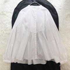 24SS✨極美品✨ユナイテッドアローズ　エンボスピンタックロングスリーブブラウス エンボス ピンタック ロングスリーブ ブラウス UNITED ARROWS