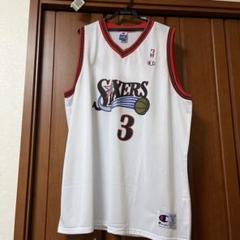 た*う様 IVERSON アレンアイバーソン ユニフォーム チャンピオン シクサ Champion - チャンピオン製 NBA 76ers アレンアイバーソン