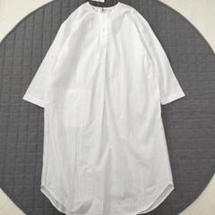 いラインアップ 新品✨CLASKA D クラスカ ストライプ シャツワンピース 白 38 M ワンピース