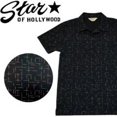 スターオブハリウッド 半袖ポロシャツ 綿100% 東洋エンタープライズ 黒 M