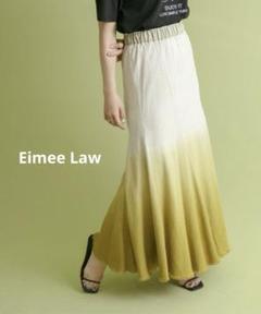 Eimee Law◆麻混　グラデーション手染めマーメイドフリンジSK◆イエローM