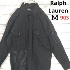 極美品 ポロラルフローレン 現行タグ フィッシングシャツ ミリタリージャケット 2881【80s三角タグ・美品】ラルフローレン M65 ミリタリー