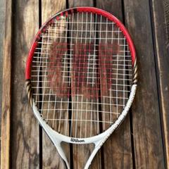 Wilson steam テニスラケット 赤と白 ラケット(硬式用)