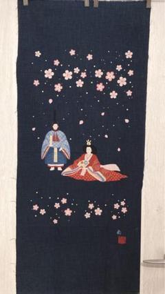ハンドメイド　パッチワークタペストリー　ひな祭り　お雛様 ヤフオク！出品中】ハンドメイド パッチワーク タペストリー