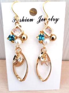 525# ピアス ハンドメイド 夏ピアス