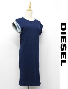 I447/DIESEL カットソーワンピース バックオープン ブリーチ加工
