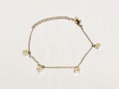 Christian Dior キューブ シルバー ロゴ ブレスレット 腕輪