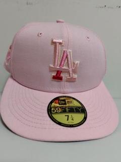 New Era 59FIFTY LAロゴキャップ ピンク 7 1/4のサムネイル