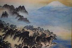 複製/横山大観/富士山水図/工芸/布袋屋掛軸A-747 複製/横山大観/霊峰富士図/蓬莱山富士図/工芸/布袋屋掛軸HH-476