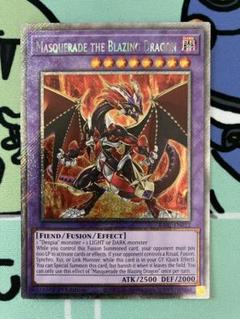 遊戯王 赫灼竜マスカレイド プラチナシークレットレア 英語版