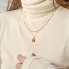 錆びない316L♡スクエアネックレス