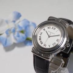 美品 ティファニー TIFFANY インタリオ 新品革ベルト 腕時計
