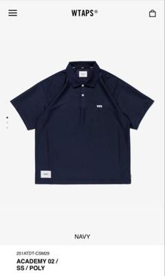 wtaps 25ss ACADEMY 02 / SS POLY ネイビーL 25SS WTAPS ACADEMY 02/SS/POLY ネイビー サイズM - メルカリ