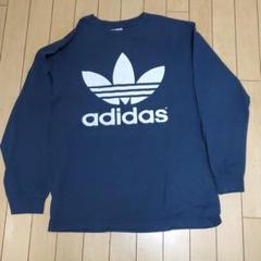 adidas ロンT 紺