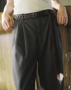 小物 Ancellm 24AW LEATHER ROPE BELT LEATHER ROPE BELT – ANCELLM