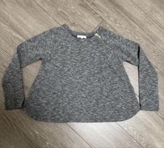 Chloe クロエ フレア 長袖teeシャツ 8 ジップ 美品 グレー