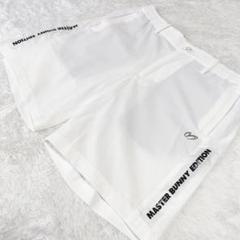 MASTER BUNNY EDITION マスターバニー ハーフパンツ 白 ロゴ