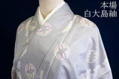 ♦極美品♦本場白紬大島訪問着単品販売♦貴重な120亀甲 楽天市場】最高級 白大島紬の通販