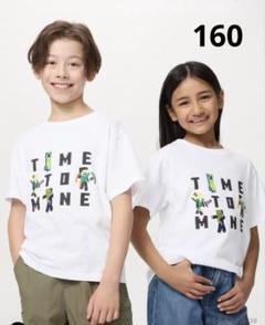 【新品未使用】ユニクロ マイクラ Tシャツ ホワイト 160