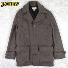 J.CREW 90s ダークネイビー ピーコート 90S 青タグ 紺タグJ CREW ウールコート ジェイクルー 無地