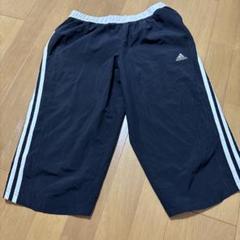 adidas ブラック ボトムス 3本ライン
