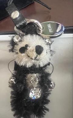 【新品未使用】PRADA キーホルダー パンダ シルバー ストラップ PRADA|パンダモチーフ ストラップ|HARDOFFオフモール（オフモ