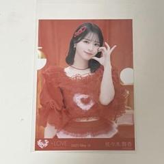 佐々木舞香直筆ヒキとくべちゅして生写真 赤衣装