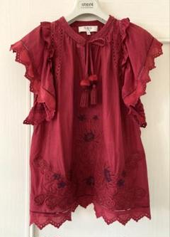 最終値下げ☆美品★格安　seanewyork レース ブラウス シーニューヨーク Sea NEWYORK カットワークレースブラウス 総