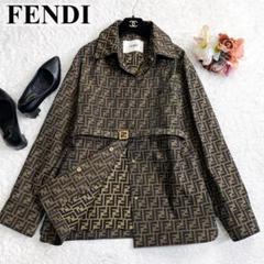 ⭐️現行美品⭐️フェンディ 22AW キャンバスゴートゥベルトジャケット ⭐️現行美品⭐️フェンディ 22AW キャンバスゴートゥベルト