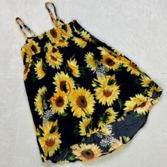 〈 ビーデスビー 〉キャミワンピ ひまわり柄 レーヨン100％ かわいい 新品