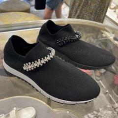 ジミーチュウ　Verona　クリスタル付き　ニット　スニーカー　財布　バッグ