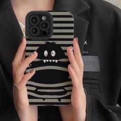 【新入荷】 iPhone15ProMaxスマホケース モンスター モノクロ