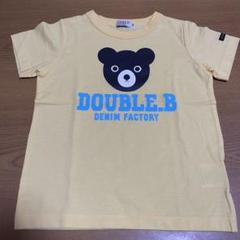 DOUBLE.B 半袖Tシャツ イエロー ミキハウス ダブルビー