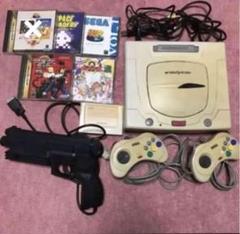 セガサターン 本体 コントローラー パワーメモリ ソフト 4点 付き