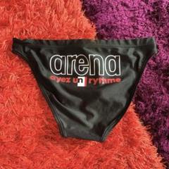 arena 競泳用水着 黒 ロゴ入り　ayez un rythme
