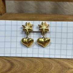 christian lacroix ハート イヤリング ゴールド スター 星