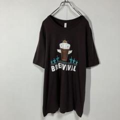 半袖Tシャツ　ダサかわ　プリント　クルーネック　大きいサイズ　古着
