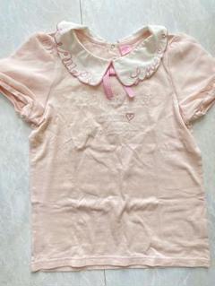 メゾピアノ 襟付きTシャツ ピンク　150