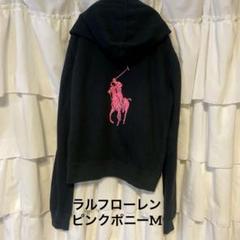 超希少 ポロラルフローレン 刺繍 パッチワーク パーカー XS コーラルピンク 超希少 ポロラルフローレン 刺繍 パッチワーク パーカー XS