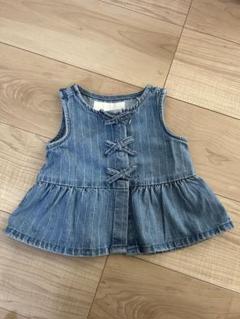 ZARA kids デニムリボンタンクトップ