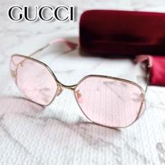 GUCCI ピンク　オーバル　イタリア製メガネGG2529/S AQ8 GUCCI ピンク オーバル イタリア製メガネGG2529/S AQ8 - メルカリ