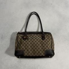 archive GUCCI GG pattern canvas hand bag
