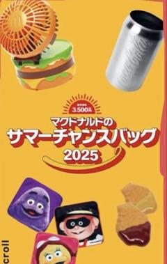 マクドナルド　サマーチャンスバッグ2025 グッズのみ 4アイテム