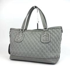 美品□グッチ GGネオプレン トートバッグ エンボス加工 大容量
